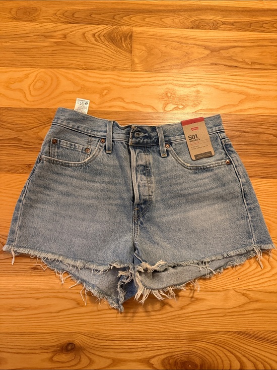 Levi's Pants - Levi's Light Blue 501 Cutoff Denim Shorts
